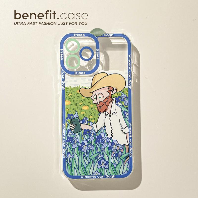 Accesorii Creative Pentru Telefoane Mobile | Beneficiile Artei: Husă Pentru Telefon Cu Ulei Pe Pânză Cu Irisuri În Stil Van Gogh, Compatibilă Cu Iphone 15, 13 Pro Max, Iphone 12, Rezistentă La Șocuri, Pentru 14 Pro Max, Nouă, Pentru Fete, Xs Max, Creativă, Transparentă, Din Silicon, Pentru 8 Plus. Accesorii Creative Pentru Telefoane Mobile Accesorii Creative Pentru Telefoane Mobile