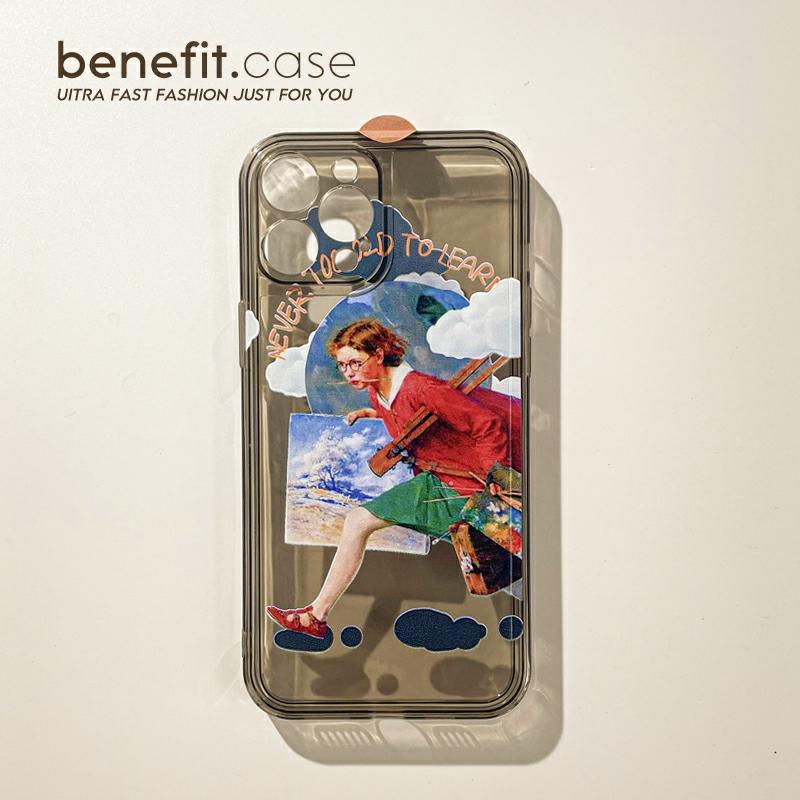 Accesorii Creative Pentru Telefoane Mobile | Beneficiu Ilustrație Retro Din Epoca De Aur Potrivită Pentru Carcasă De Telefon Apple Iphone 15, 13 Pro Max, Iphone 12, Protecție Împotriva Căderilor Pentru 14 Pro Max, Nou 11, Femei, Xs Max, Creativ, Transparent, 8 Plus, Silicon, 7. Accesorii Creative Pentru Telefoane Mobile Accesorii Creative Pentru Telefoane Mobile