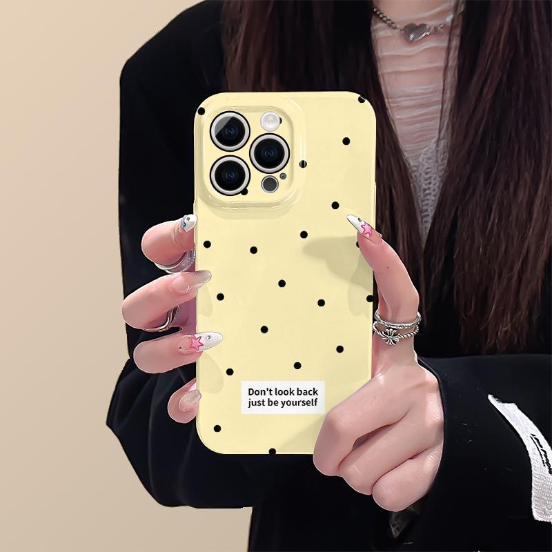 Accesorii Creative Pentru Telefoane Mobile | Carcasă Pentru Telefon Iphone 15 Pro Max, Iphone 14, Design Simplu Cu Puncte, Nouă Colecție Ins, Protecție Completă Pentru Iphone 13 Mini, Rezistentă La Șocuri, Pentru Iphone Xr, Stil Sofisticat Și Exclusivist, Iphone 12, Populară Pe Rețelele Sociale, Carcasă Din Material De Calitate Pentru Iphone 8 Plus Și 11, Cu Fundal Galben, Ideală Pentru Femei. Accesorii Creative Pentru Telefoane Mobile Accesorii Creative Pentru Telefoane Mobile