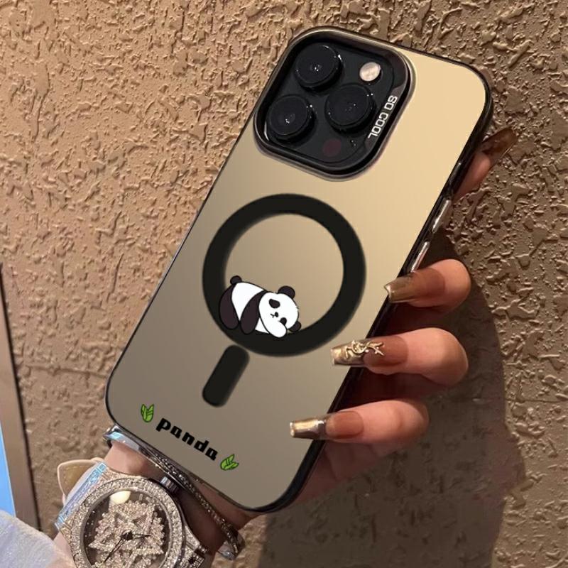 Accesorii Creative Pentru Telefoane Mobile | Husa Drăguță Pentru Panda Este Compatibilă Cu Iphone 15 Pro Max, Noul Model De Husă Magnetică Pentru Iphone 14 Pro, Cu Magsafe Și Încărcare Wireless, Creativă Și Personalizată Pentru Iphone 13 Pro, Stil Minimalist Pentru Bărbați, Trendy Pentru Femei, Model Plus Pentru Iphone 11. Accesorii Creative Pentru Telefoane Mobile Accesorii Creative Pentru Telefoane Mobile