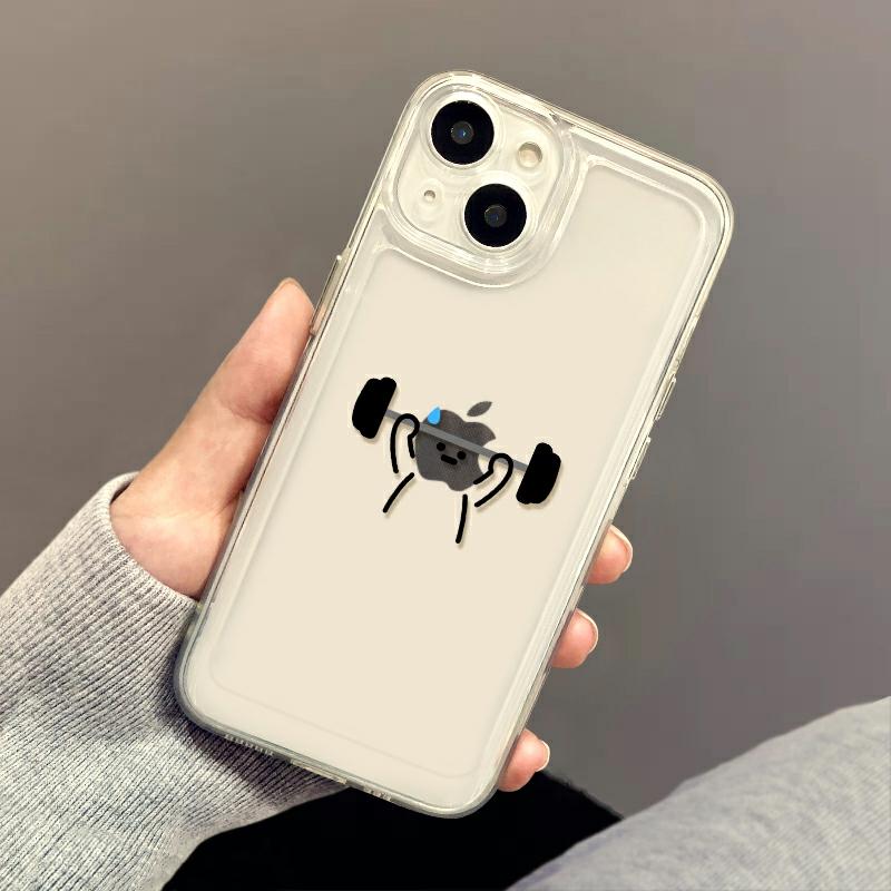 Accesorii Creative Pentru Telefoane Mobile | Husa Pentru Telefon Iphone 15 Cu Design Amuzant Pentru Greutăți, Compatibilă Cu Iphone 14 Pro Max, Noul Model 15 Pro, Transparentă Pentru Iphone 13, Din Silicon Moale Pentru Iphone 12 Mini, Simplă Pentru Iphone 11, Cu Un Aspect Ciudat Pentru Iphone X, Protecție Împotriva Căderilor Pentru Iphone Xs, Xr, Și Unisex Pentru Iphone 8 Plus. Accesorii Creative Pentru Telefoane Mobile Accesorii Creative Pentru Telefoane Mobile