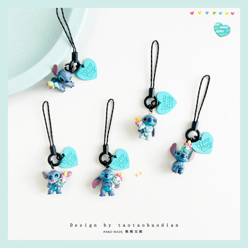 Accesorii Pentru Telefoane Mobile | Cordon De Telefon Cu Inimă Cartoon, Breloc Stitch, Suport Pentru Airpods, Cuplu Drăguț. Accesorii Pentru Telefoane Mobile Accesorii Pentru Telefoane Mobile