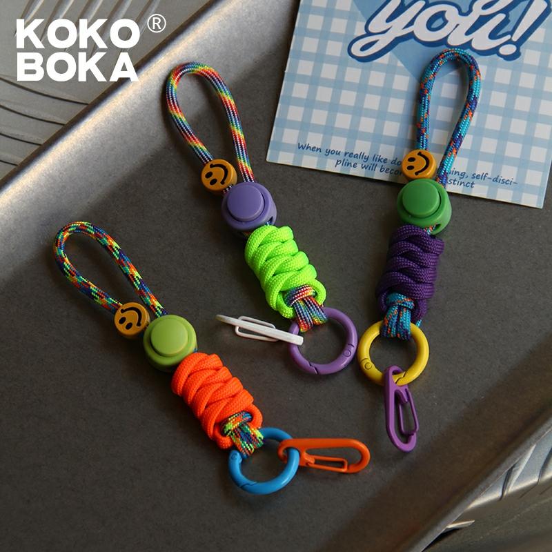 Accesorii Pentru Telefoane Mobile | Culoare Originală De Marcă Kokoboka, Șnur De Telefon Colorat Din Mână, De Înaltă Calitate, Importat, Cu Design Modern, Curea Multifuncțională Pentru Cameră, Accesorii Pentru Căști Airpods, Breloc, Decor Pentru Sticlă De Apă. Accesorii Pentru Telefoane Mobile Accesorii Pentru Telefoane Mobile