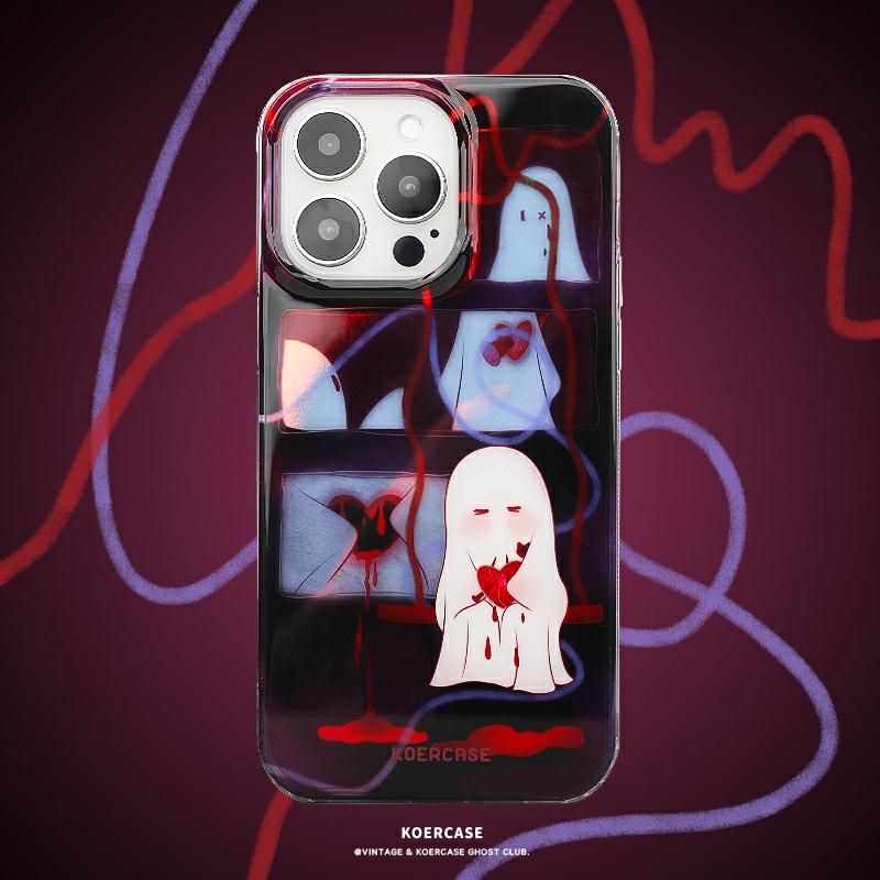 Carcasa Telefonului | Carcasă De Telefon Koercase Cu Design Grafic Pentru Suflete Rănite, Stil American, Fetiță Rece Și Cool, Ilustrație De Tip Cartoon, Originală Și Unică, Compatibilă Cu Iphone 13, Iphone 15 Pro Max Și Iphone 14 Pro. Carcasa Telefonului Carcasa Telefonului