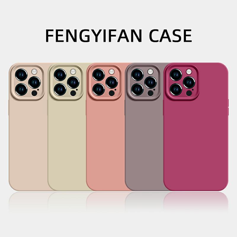 Carcasa Telefonului | Husa Din Silicon Lichid De Culoare Neagră Cu Coacăze Pentru Iphone 13, Iphone 14 Pro Max, Noul Model 15 Pro, Design Minimalist Pentru Iphone 11, Creativă Pentru Iphone 12, Pentru Femei, Cu Un Aspect Premium, Protecție Anti-Șoc Pentru Bărbați. Carcasa Telefonului Carcasa Telefonului