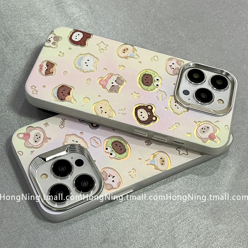 Carcasa Telefonului | Husă De Telefon Pentru Iphone 14, Cu Design Drăguț Și Amuzant, Având Un Avatar Cartoon Cu Laser, Potrivită Pentru Iphone 15 Pro Max, Noul Model 13 Pro, Rezistentă La Căderi, Din Silicon, Ideală Pentru Femei, Creativă, Cu Un Stil Coreean Și Japonez, Cu Protecție Completă. Carcasa Telefonului Carcasa Telefonului